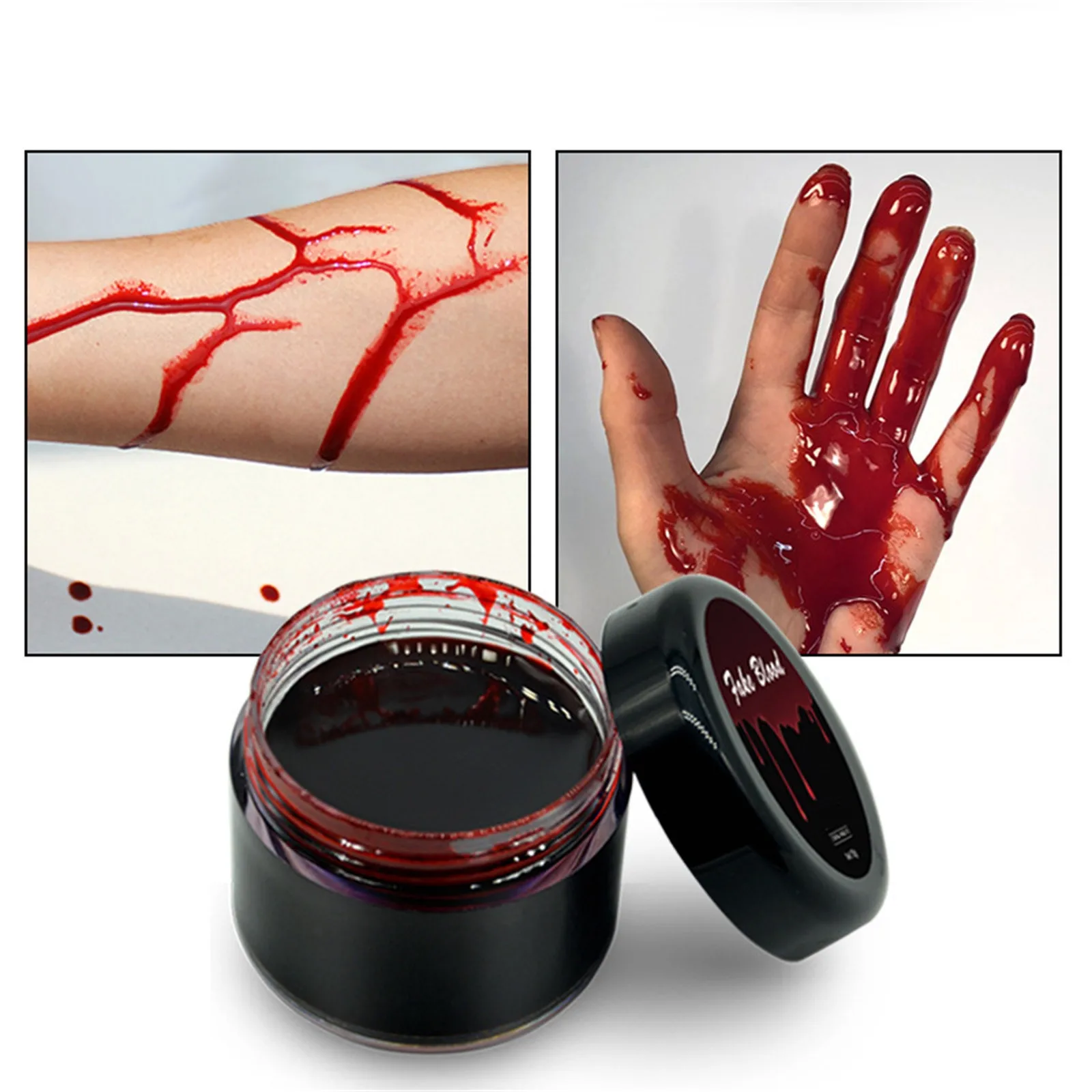 Accesorios de maquillaje para Halloween, simulación de sangre, decoración de 1-10 piezas