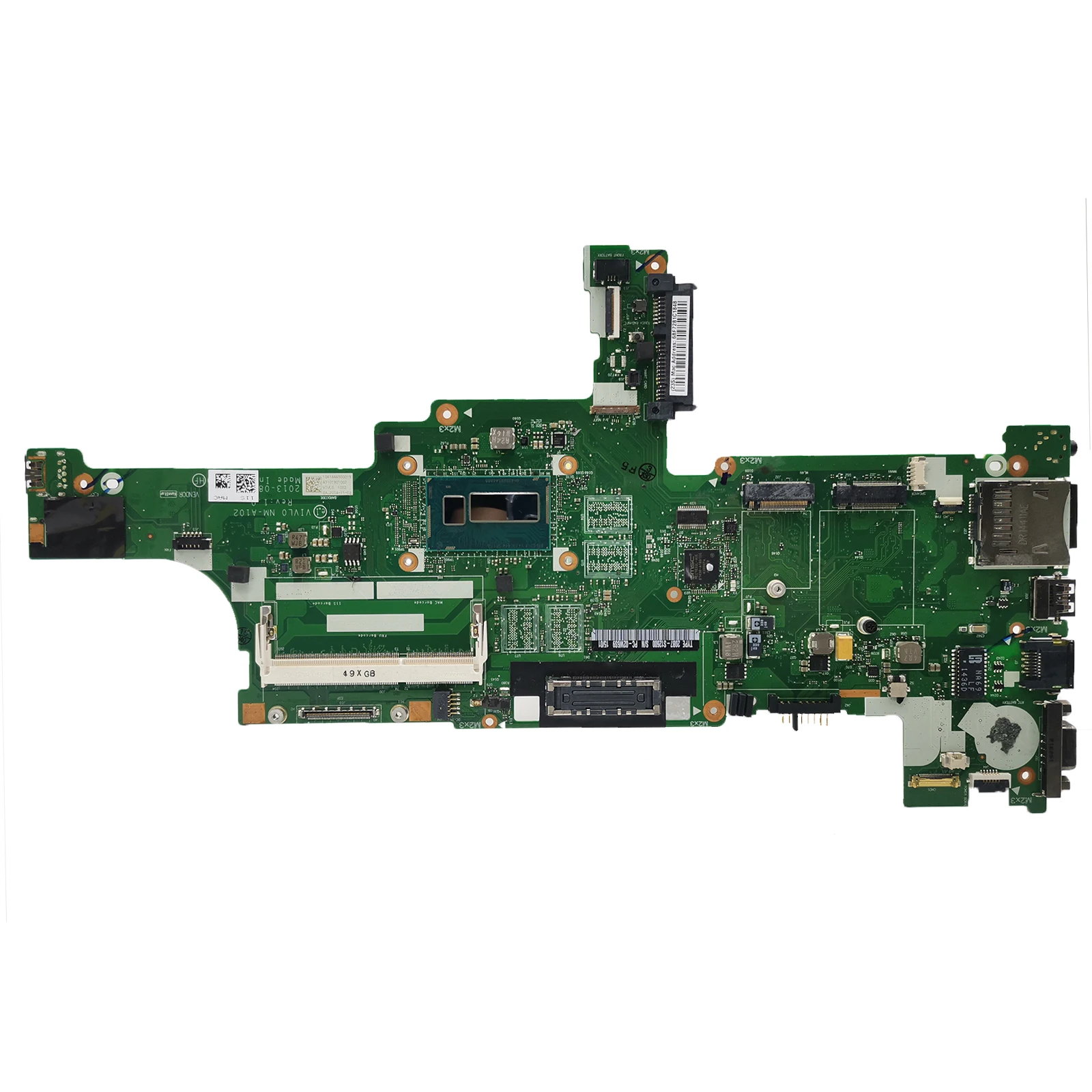 Laptop Motherboard For LENOVO T440 NM-A102 04X4011 00HW191 00HW203 Mainboard With i5-4th Gen CPU 0G/4G RAM