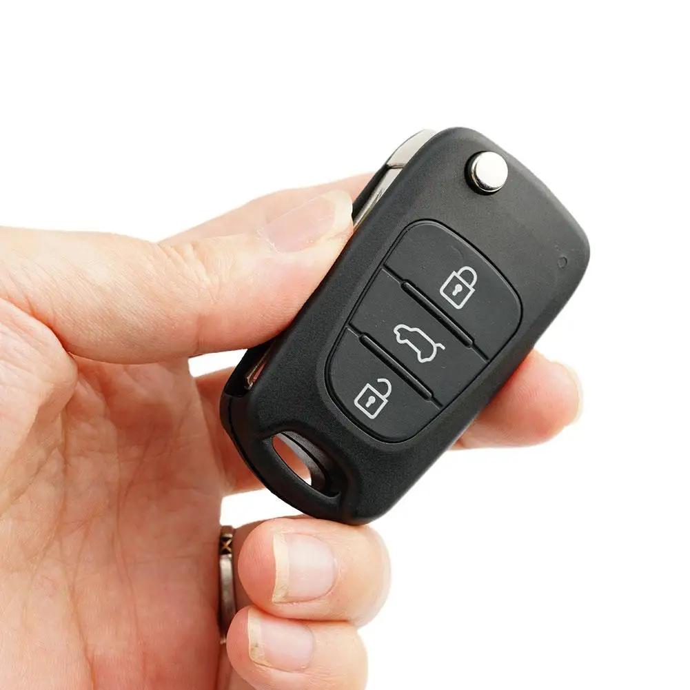 3 pulsanti Flip Remote Car Key Shell per Hyundai i10 i20 i30 ix20 ix30 per Kia Ceed Picanto Sportage Amanti Sorento Car Fob Case