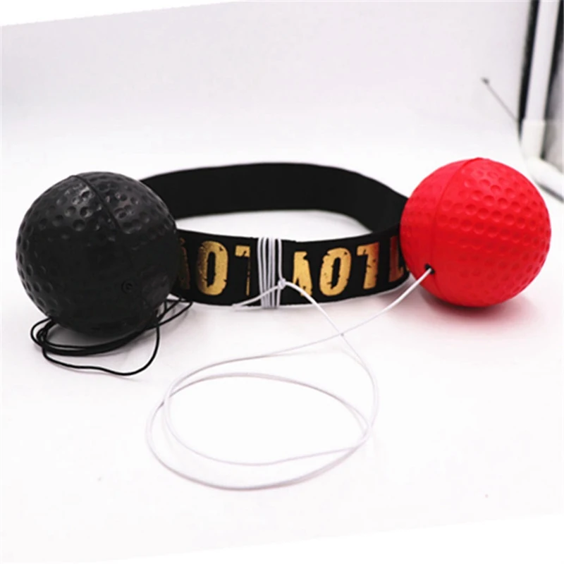 Trainer Boxing Speed Ball Sports Fitness Exercise Home Gym Reaction Ball Adjustable Headband for Punching Speed Reaction Boxer