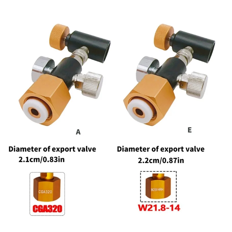 

ABXF-Co2 Filling Station Refill Adapter For Charging Sodastrem Fizzi Spirit Source Blue Gas Cylinder(TR21-4 Thread )