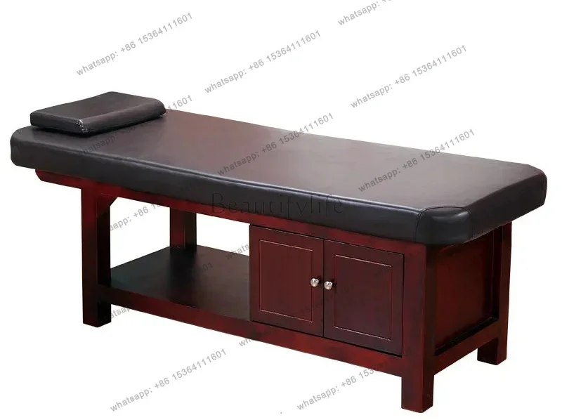 Factory Direct Sales Nordic Solid Wood Massage Tables Modern Physiotherapy Knead Ear Cleaning Massage Beds Therapy Beauty Furnit
