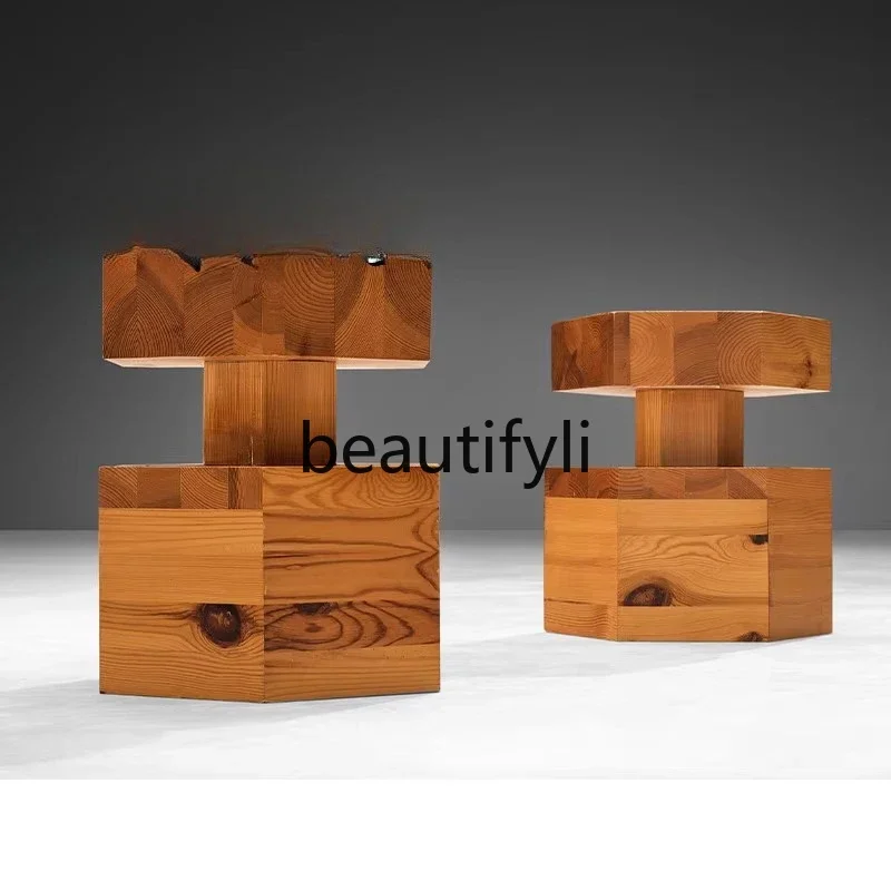 

Nordic solid wood edge few living room modern hexagonal corner few small coffee table B & B club4593