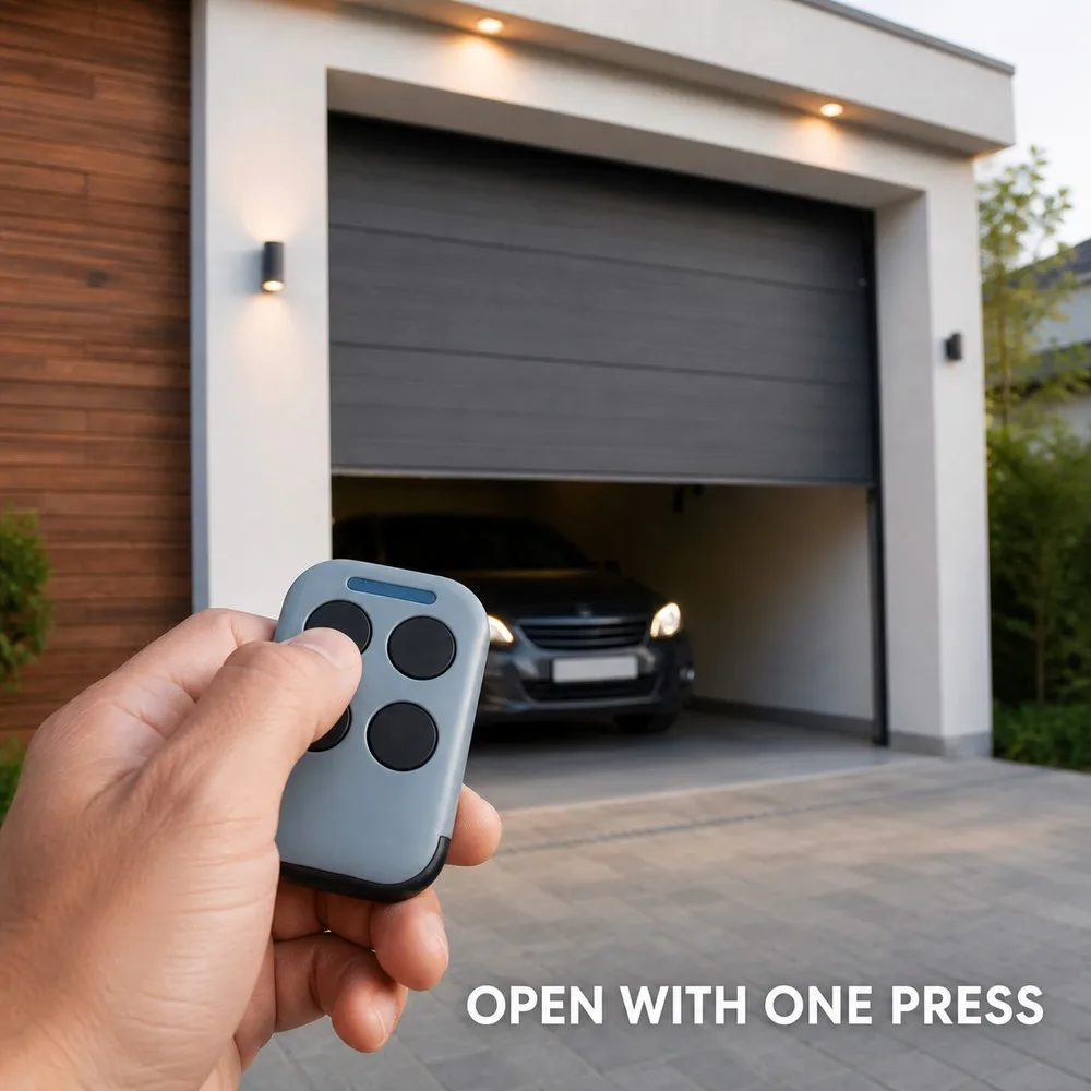 280-868MHz Multi Frequency Garage Door Remote Control 4 Button Gate Rolling Shutter Opener Key Fob Learning Transmitter