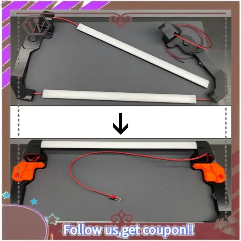 ABBG-LED Light Bar для Prusa MK4, двойная светодиодная лента 24 В, ультра яркий комплект для Prusa MK4, аксессуары для 3D-принтеров