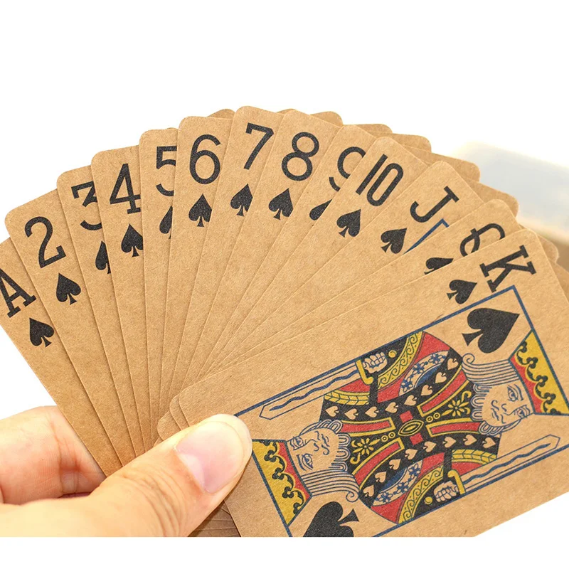 Kraft Paper Playing Cards Paper Boxed Playing Cards 57x87mm