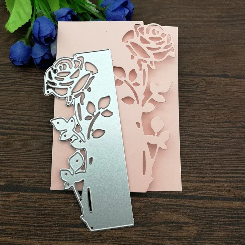 Rose Leaves Border Metal Cutting Dies Stencils Die Cut DIY Scrapbooking Album Paper Card Embossing