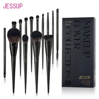 Jessup-Juego de brochas de maquillaje, 10-14 Uds., brocha de maquillaje, base de contorno en polvo, sombra de ojos, mezcla de resaltado, delineador corrector T336