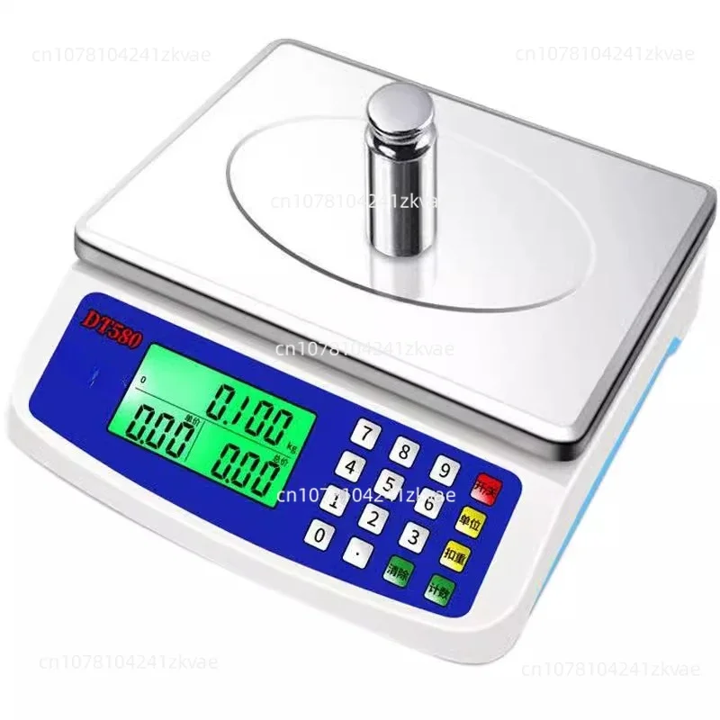 30KG/1G Wide Range Food Weighing Scale Vegetable Fruit Grocery Fish Meat Digital Display Scales Multiple Units scales business