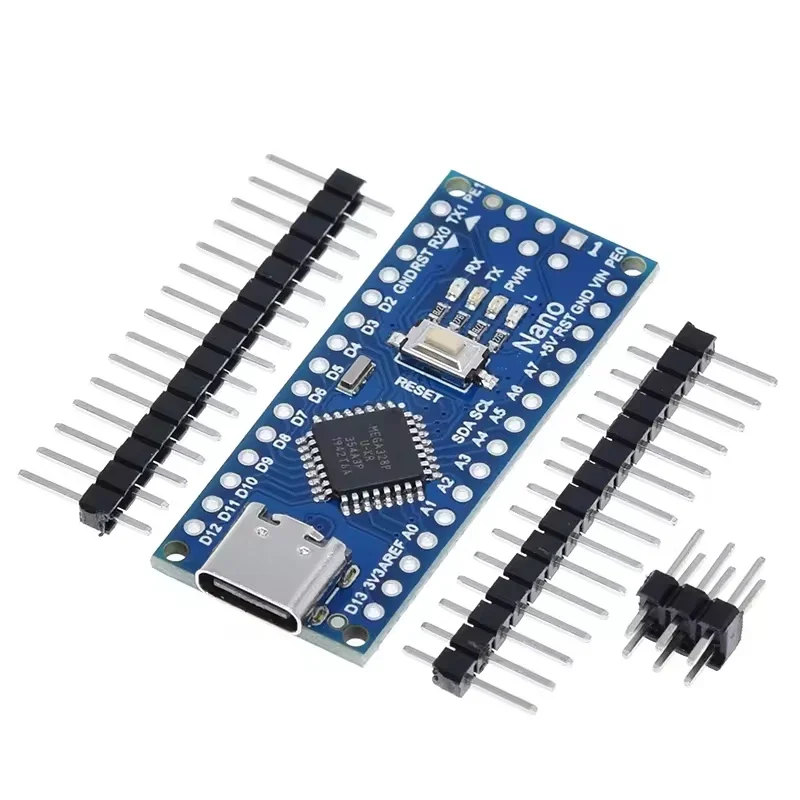 ตัวควบคุมนาโน3.0 Type-C ที่เข้ากันได้กับแฟลชไดรฟ์ CH340นาโน Arduino พร้อมสายเคเบิลนาโน V3.0 ATMEGA328P Type-C