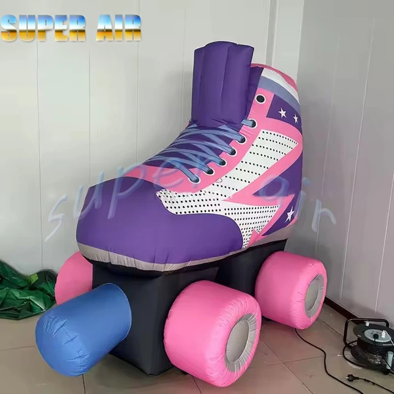 Joli style pour la décoration d'activité, patins à air, ballon, modèle de chaussures gonflables