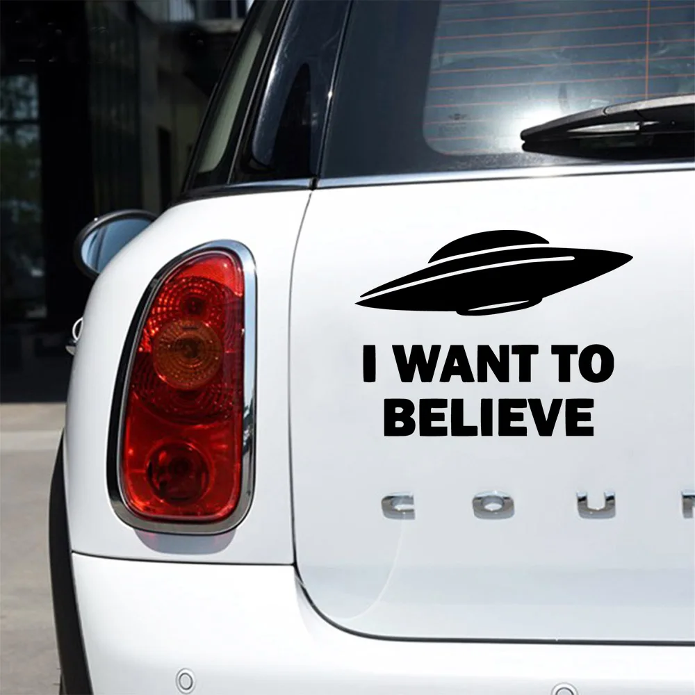

Виниловая наклейка I Want to Believe, наклейка, автомобили, грузовики, фургоны, стены, ноутбук | Белый