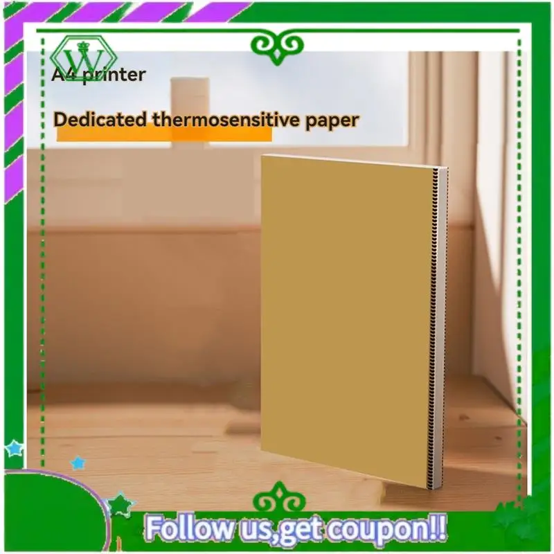 ABIK-A4 Thermal Paper For Peripage A40 Portable Quick Drying Long Term Retention Period Folded Paper