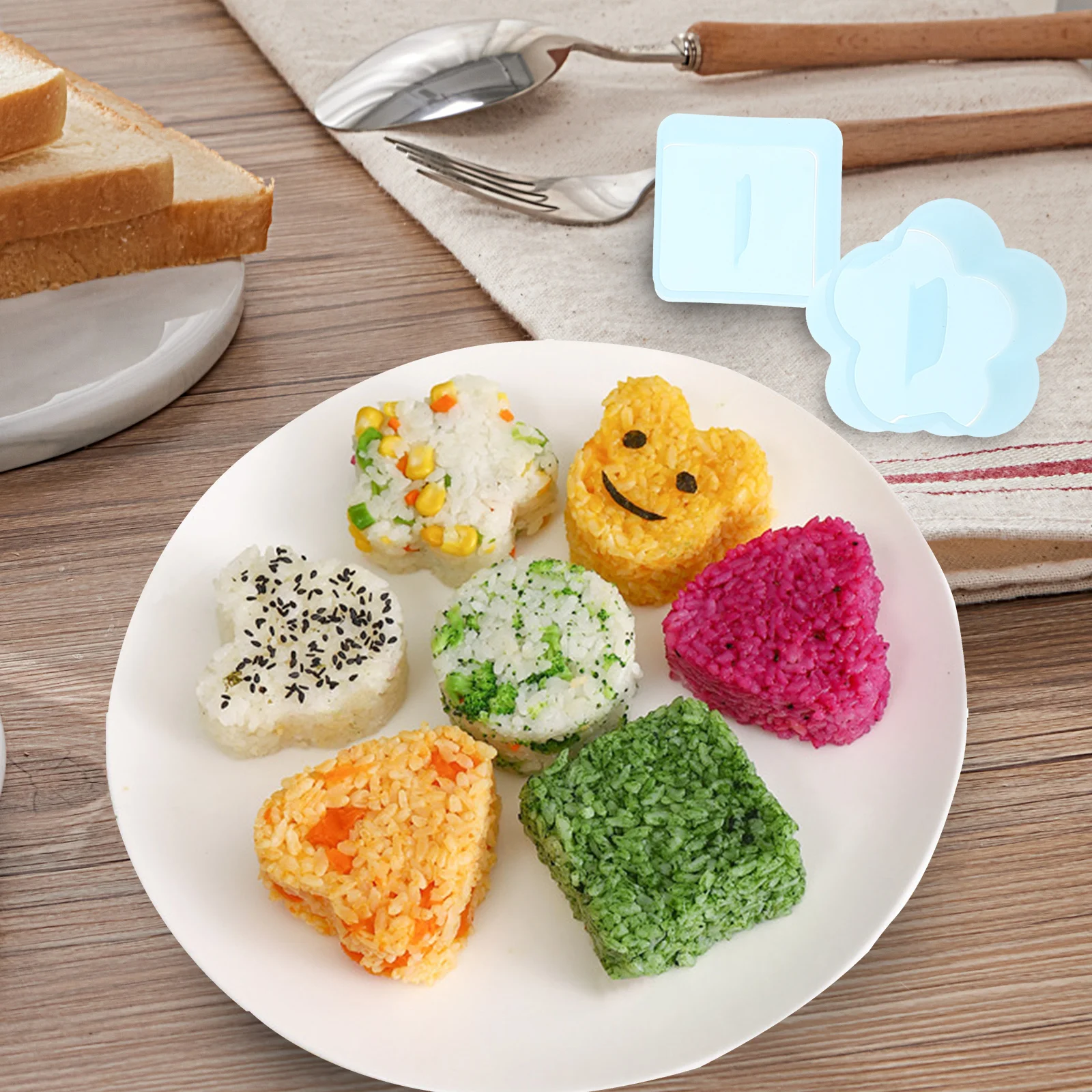 

Cartoon Rice Ball Mold Sushi Diy Practical Molds Kit Masubi Onigiri Making Balls Maker Egg Tart Cute Mould
