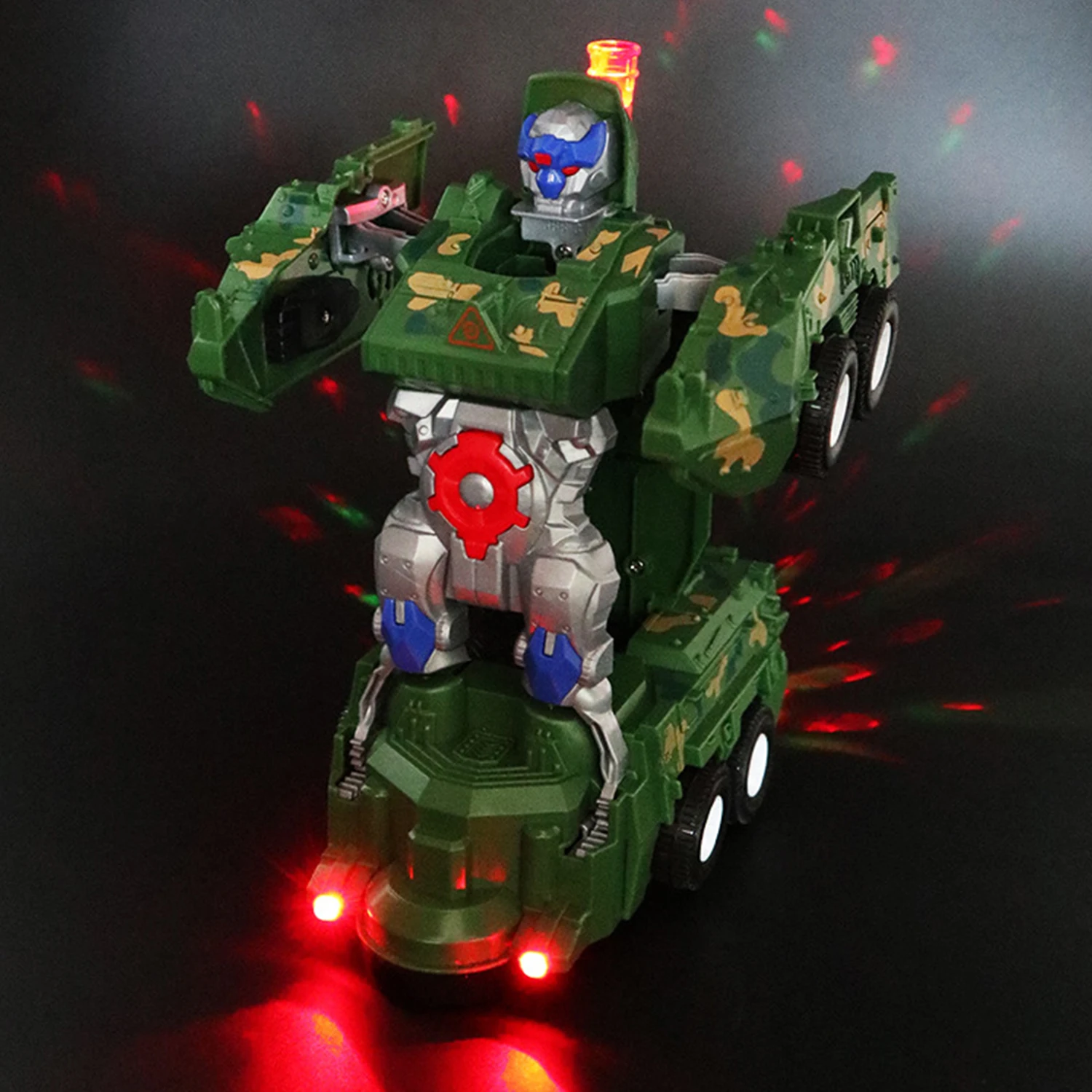 Funny Force Transformation Tank Robot Toys Tank Fighter Simulation Fighter Airplane Deformation Light Music Deformation Car Toy