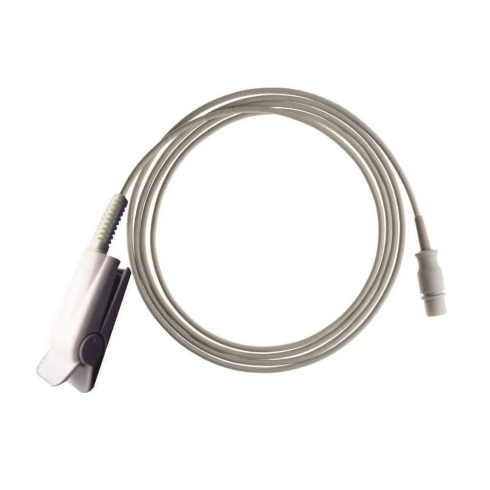 الطفل إصبع كليب قرط كبس سيليكون كابل طويل Spo2 الأوكسجين الاستشعار قابلة لإعادة الاستخدام Spo2 الاستشعار ل D * ATASCOPE 8pin مراقبة المريض الكبير #3