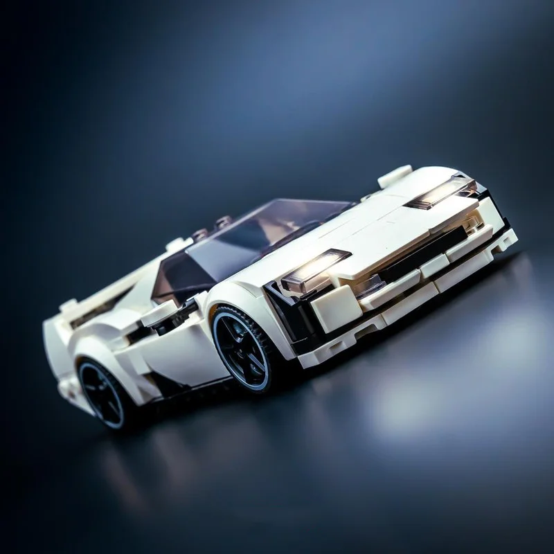 326 Pieces Classic Sports Car Building Blocks Model SC40 Style DIY Assembly Bricks Toy Collection Gift for Adults Kids