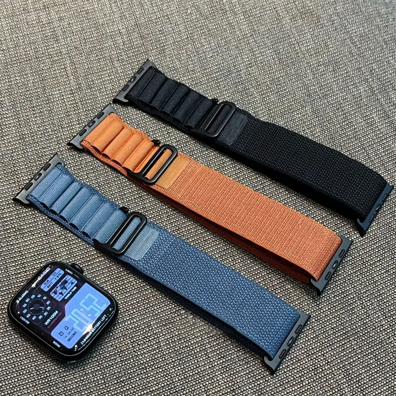 Trail Loop Straps for Apple Watch Ultra 2 3 Bands 49mm Alpine Loop Nylon Correa Bracelet iWatch Series 11 10 46mm 42mm SE 9 8 7
