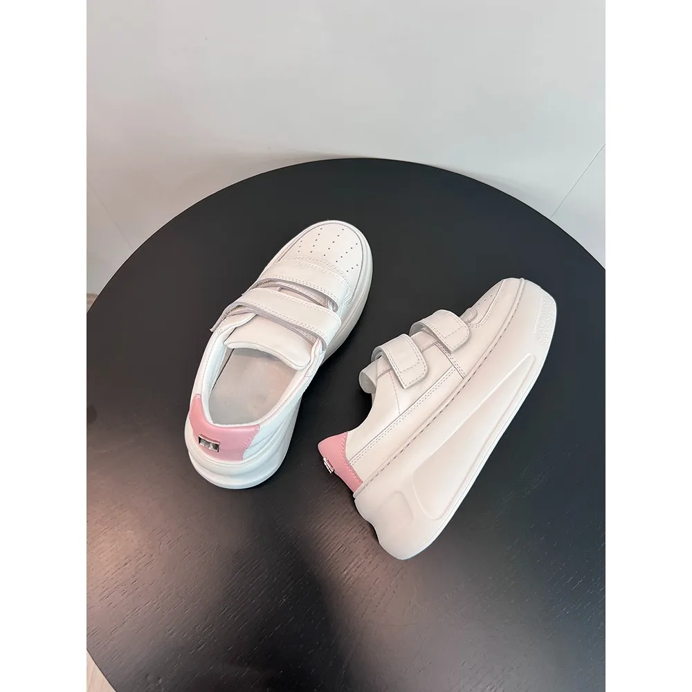 Nigo Frauen vier Jahreszeiten rosa bequeme lässige weiße Turnschuhe Vintage Mode Temperament hundert Schuhe # ngsh1242