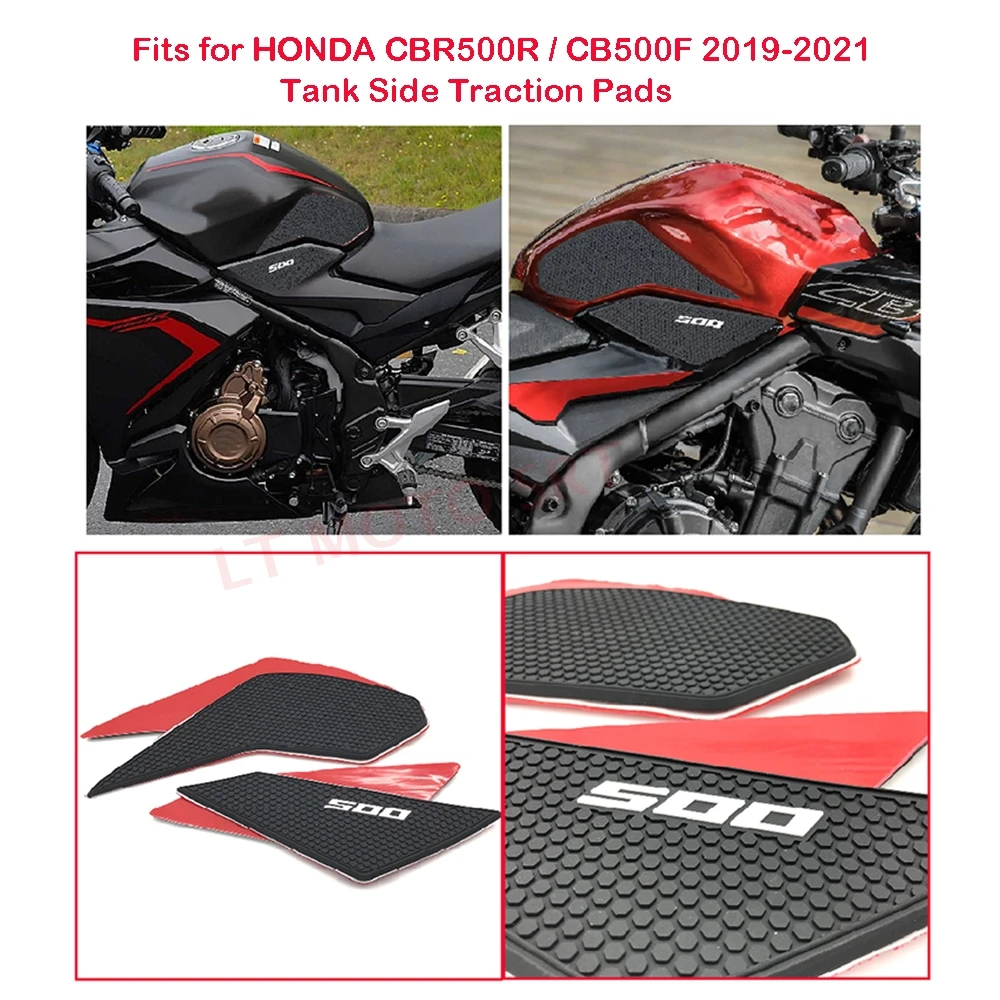 

Fits for Honda CBR500R CB500F CBR 500R CB 500F 2019 2020 2021 Motorcycle Tank Pads Side Knee Traction Grip Pad Anti Slip Sticker