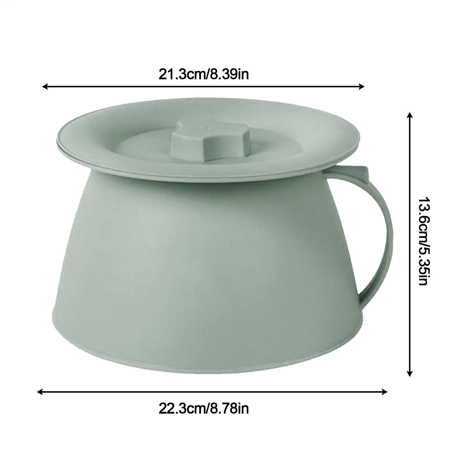 Outdoor Urinal 1.5L Pee Pot With Lid And Handle for Men Chamber Bucket for Men Youth Women Husband Daughter Son Wife Boys Family - view 5