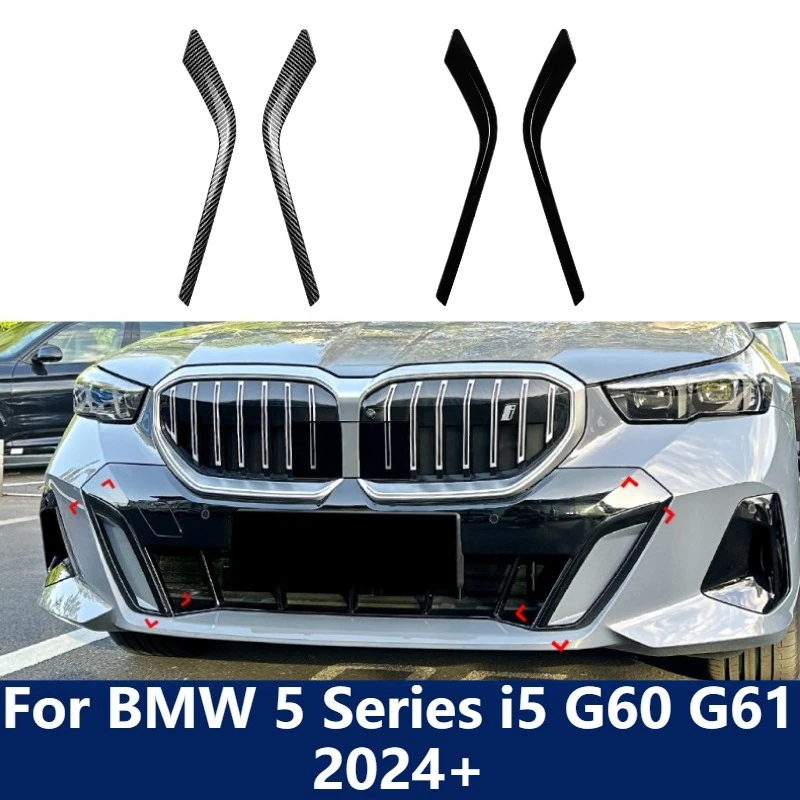 

For BMW 5 Series i5 G60 G61 2024+ Black Warrior Style Exterior Trim Stripe Decals Car Stickers Body Side Molding Modification