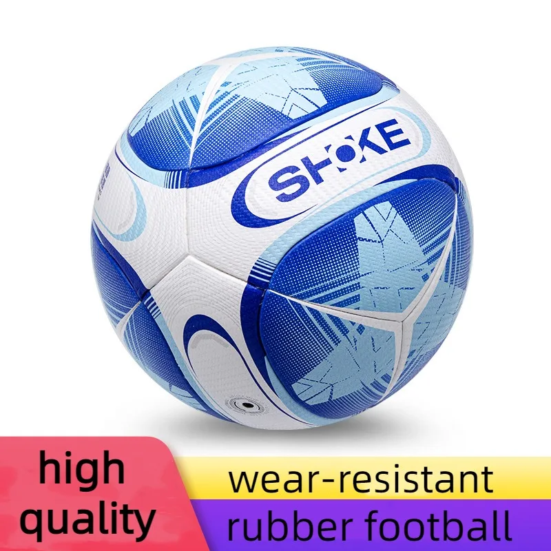 Rubber Adhesive Size 5 Football Adults Indoor Outdoor Wear-resistant Non-slip Training Soccer Ball Explosion Proof Match Ball