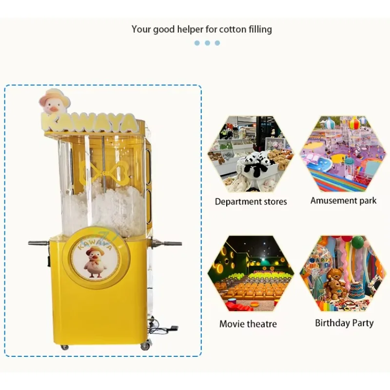 Portable Children Stuffed Bear Fiber Filling Machine Teddy Bear Toy Stuffing Machine Complete Core Parts FL Customized Wholesale