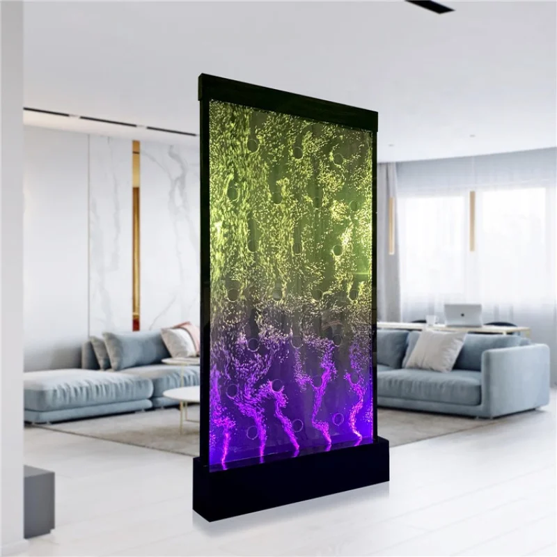 Características de móveis de salão LED de parede de bolha personalizadas