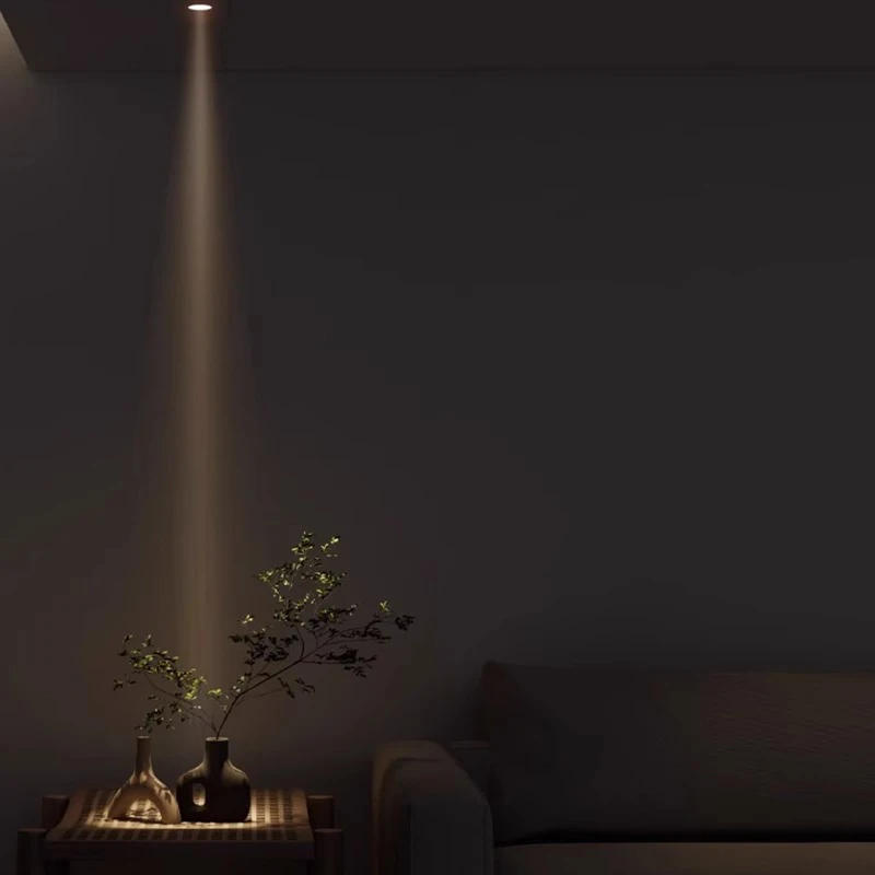Led Spotlights Recessed Small Spot Light Beam Angle 3 8 15 Degree Ceiling Lamp Ultra-thin Adjustable Angle Atmosphere Foco 75mm