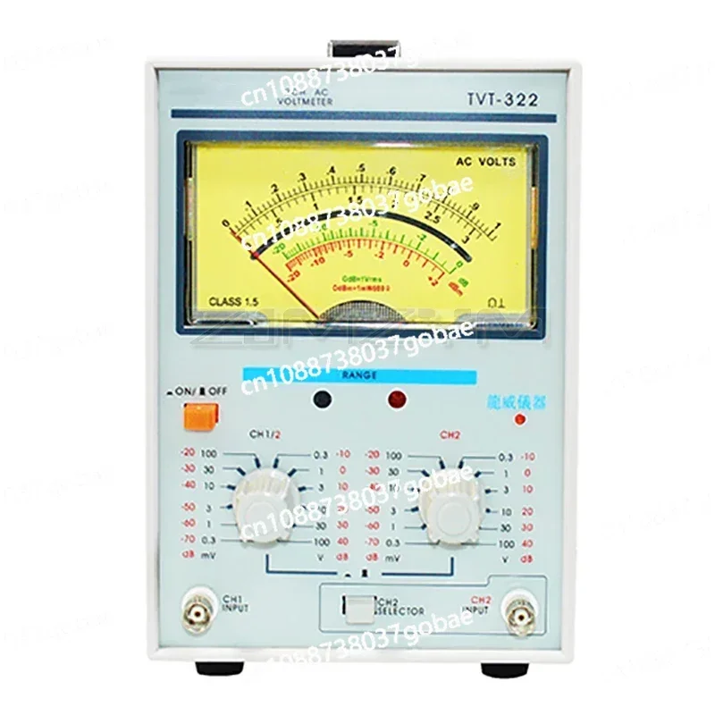 TVT-322 Dual Channel Milivoltmeter Double Needle Millivoltmeter New Design High Quality Pointer Voltage Measuring Instruments