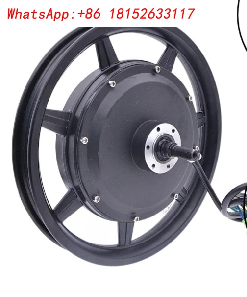 14 بوصة 48 فولت قيادة السيارة 400W500 موتور فرش بلا أسنان محرك خلفي صامت تسلق مكبح قرصي محور العجلة تحكم