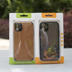 50Pcs/lot iphone 6/7/8 4.7-6.5inch Mobile Phone Case Packaging Box Gift Box Cardboard and PVC Tray Display box with Hook up