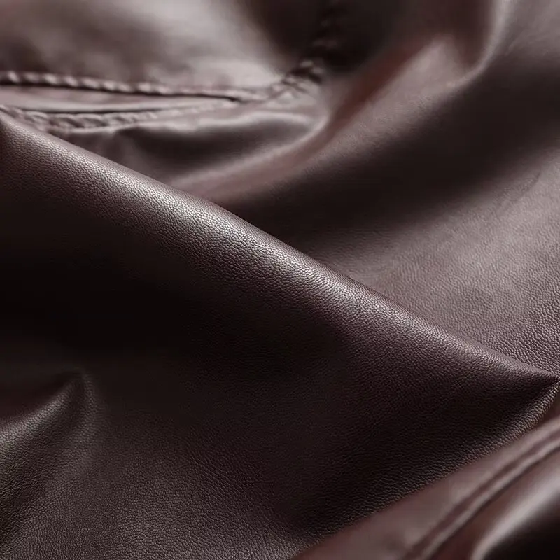 Leather Jackets Women's Coat Pu Jacket Faux Coat Solid Outwear Streetwear Fashion Long Sleeve Tops With Zipper ins 2024 Jacket