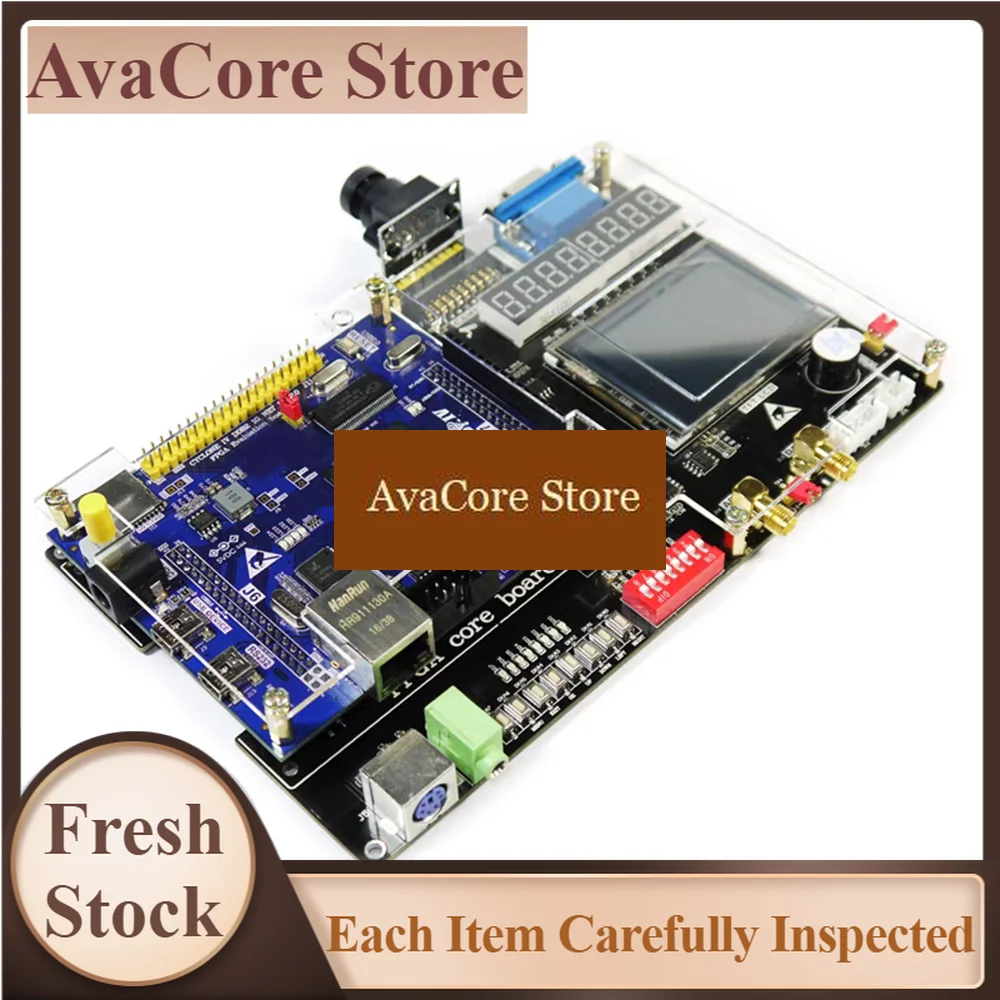 AvaCoreFPGA Development Board EP4CE30 EDA Learning Kit with DDR2, USB2.0, TFT Display, AD/DA, Motor Control, Ethernet