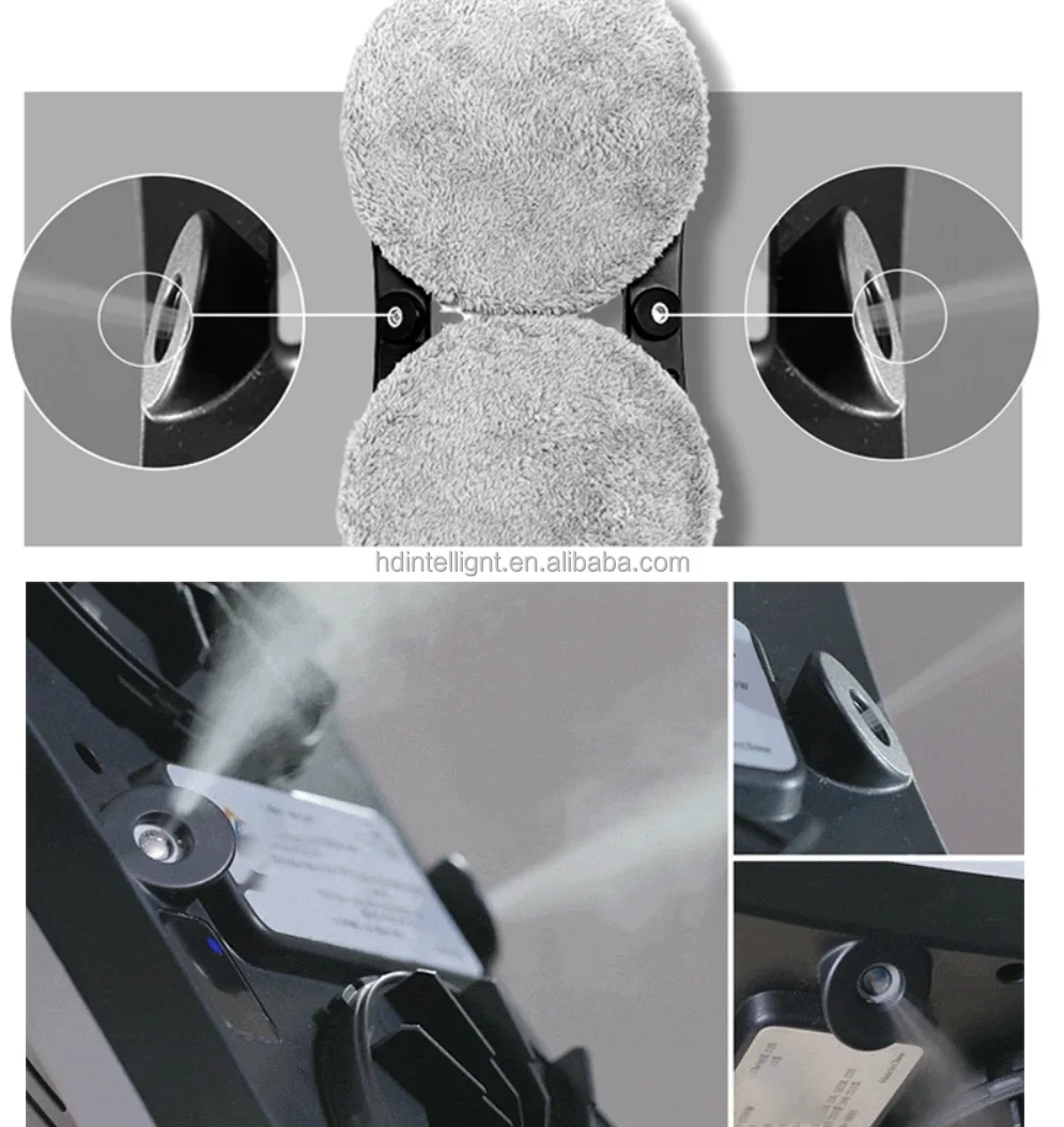 HUIDI RN2-08 Portable Robotic Window Cleaner Automatic Robot Window Cleaner With Remote Control for Household Use