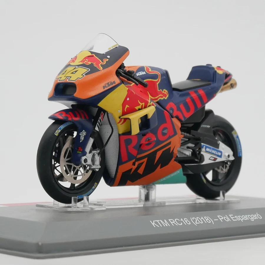 

IXO 1:18 литая модель мотоцикла GP 2018 KTM RC16 Pol Espargaro из сплава, Классическая модель мотоцикла, дисплей в подарок