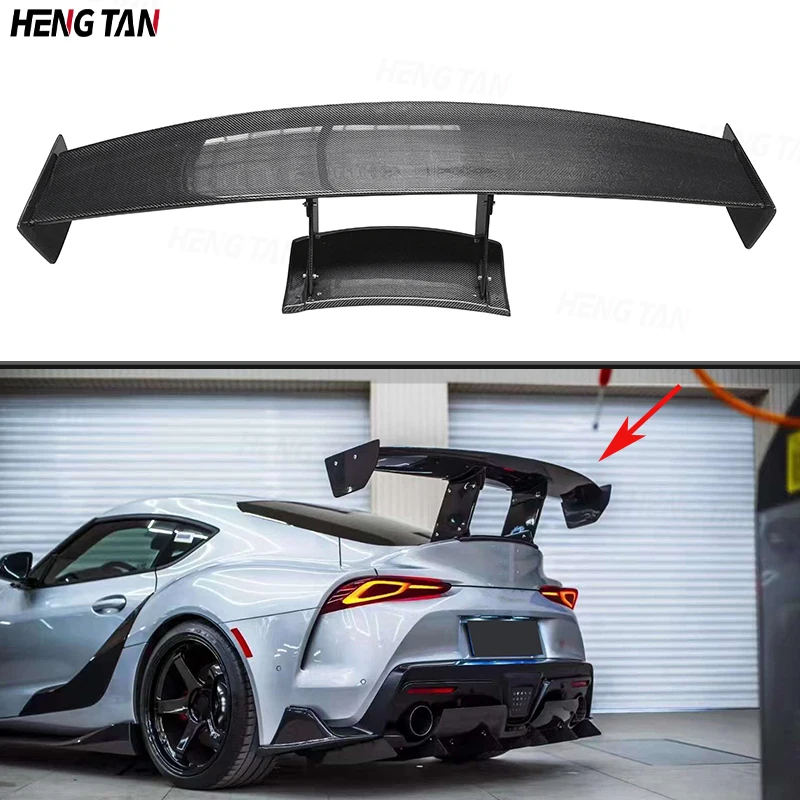 For Toyota Supra A90 A91 MK5 Coupe 2019-2022 Carbon Fiber Car Rear Trunk Spoiler Rear Wing Tail Wing Parts VS Style Body kit