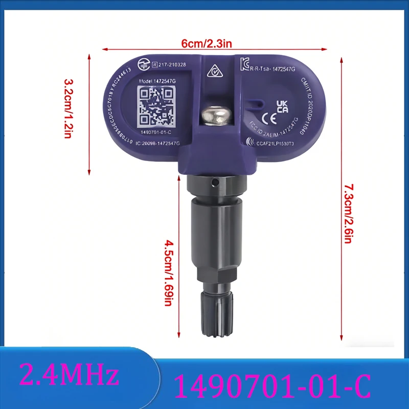 1490701-01-C 1490701-01-B New TPMS Sensor Bluetooth Tire Pressure Sensor For 2020-2025 Tesla Model 3 Y S X 149070101B 149070101C