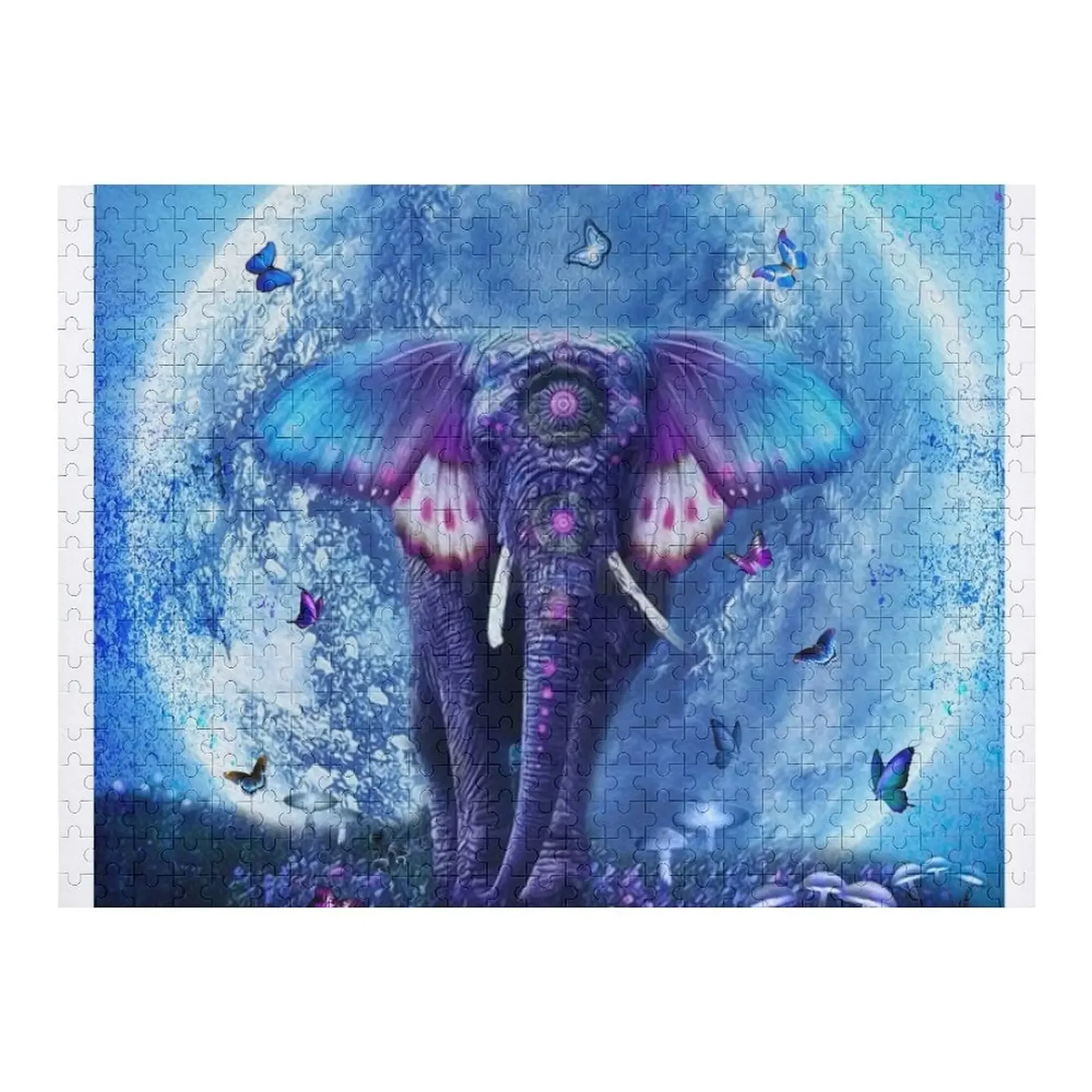 

ELEPHANT IN FAIRY WORLD Jigsaw Puzzle Baby Toy Wooden Jigsaws For Adults With Photo Wooden Animal Customized Picture Puzzle