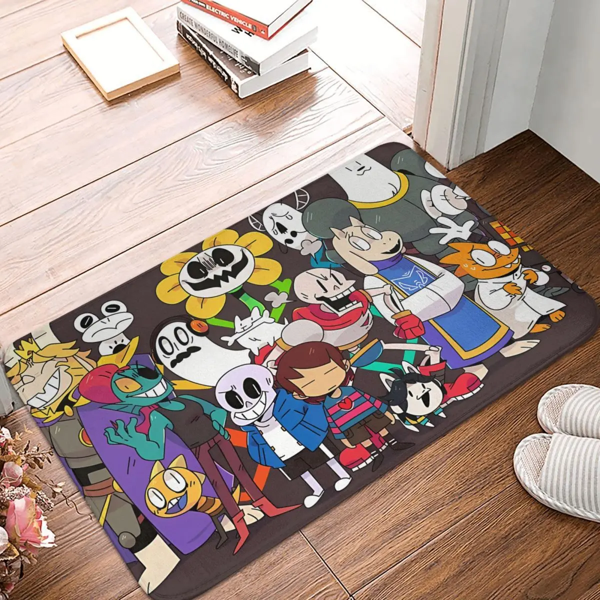 Game Deltarune Spamton Non-slip Doormat Characters Living Room Kitchen Mat Welcome Carpet Home Modern Decor