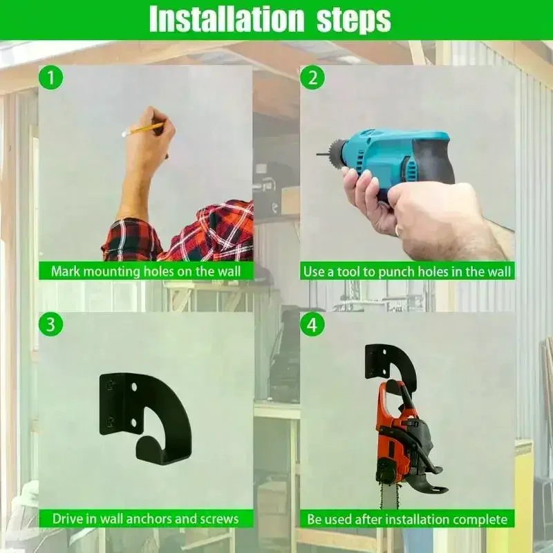 Chainsaw Wall Mount Heavy Duty - огляд і ціна Workshop Tools Storage