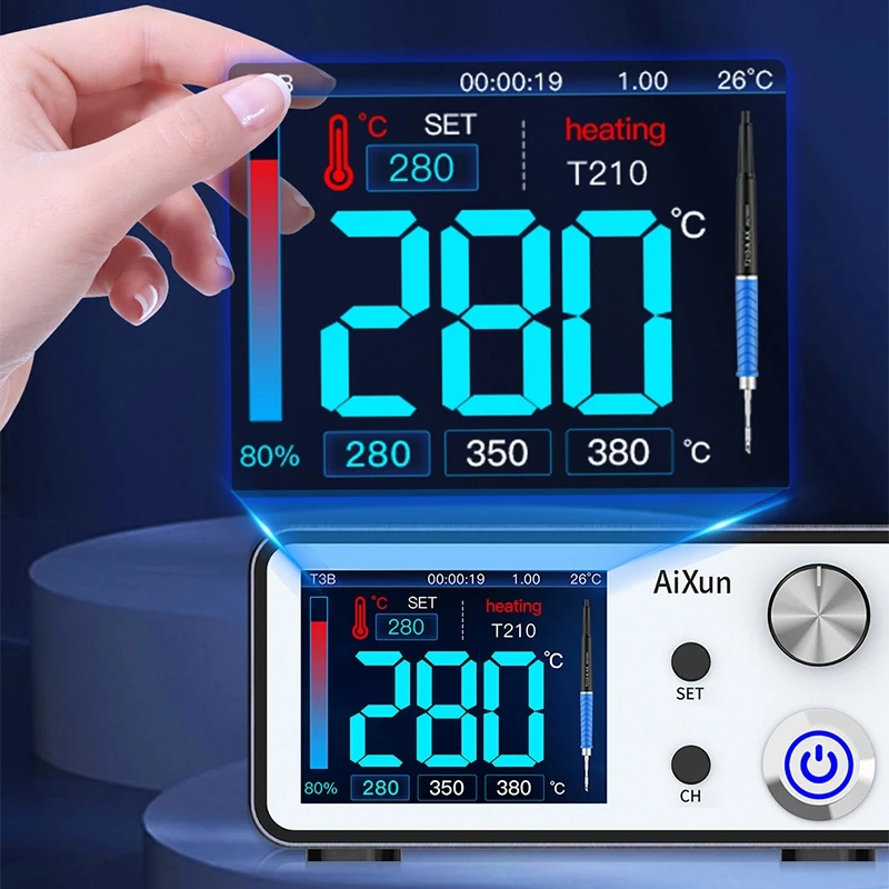 

Aixun T3B 200W Solder Station Supports T210 T115 Handle Soldering Iron Intelligent Temperature Control Repair