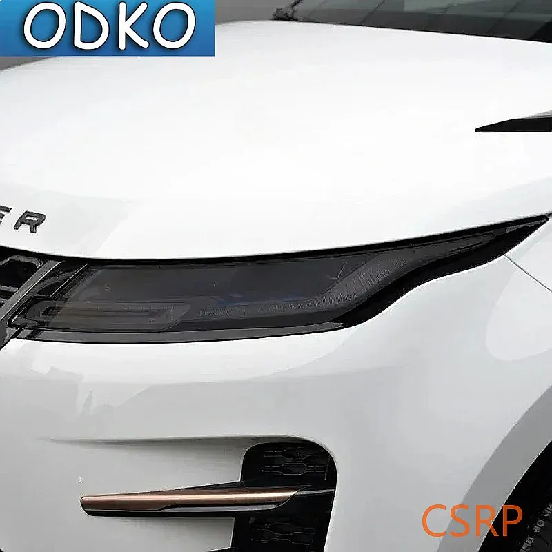 2 Pcs Car Headlight Tint Black Protective Film Transparent TPU Sticker For Range Rover Evoque L551 L538 2012-On Accessories