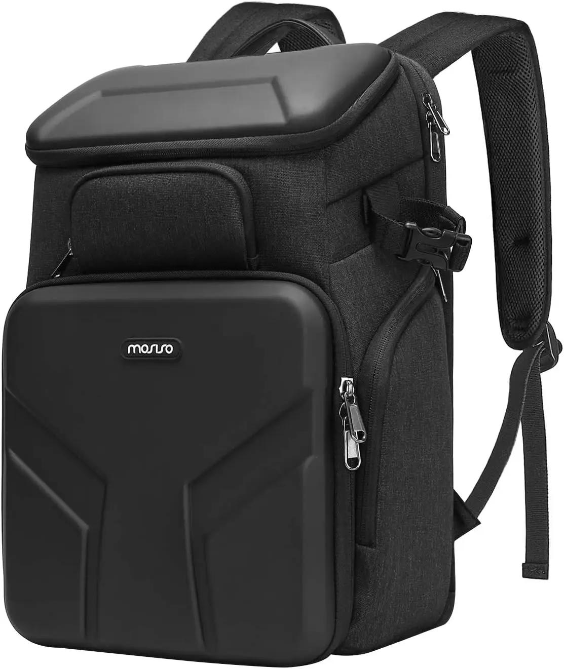 Camera Backpack,DSLR/SLR/Mirrorless Photography Waterproof 17.3 inch Camera Bag with Front Hard Shell&Laptop Compartment&Tripod