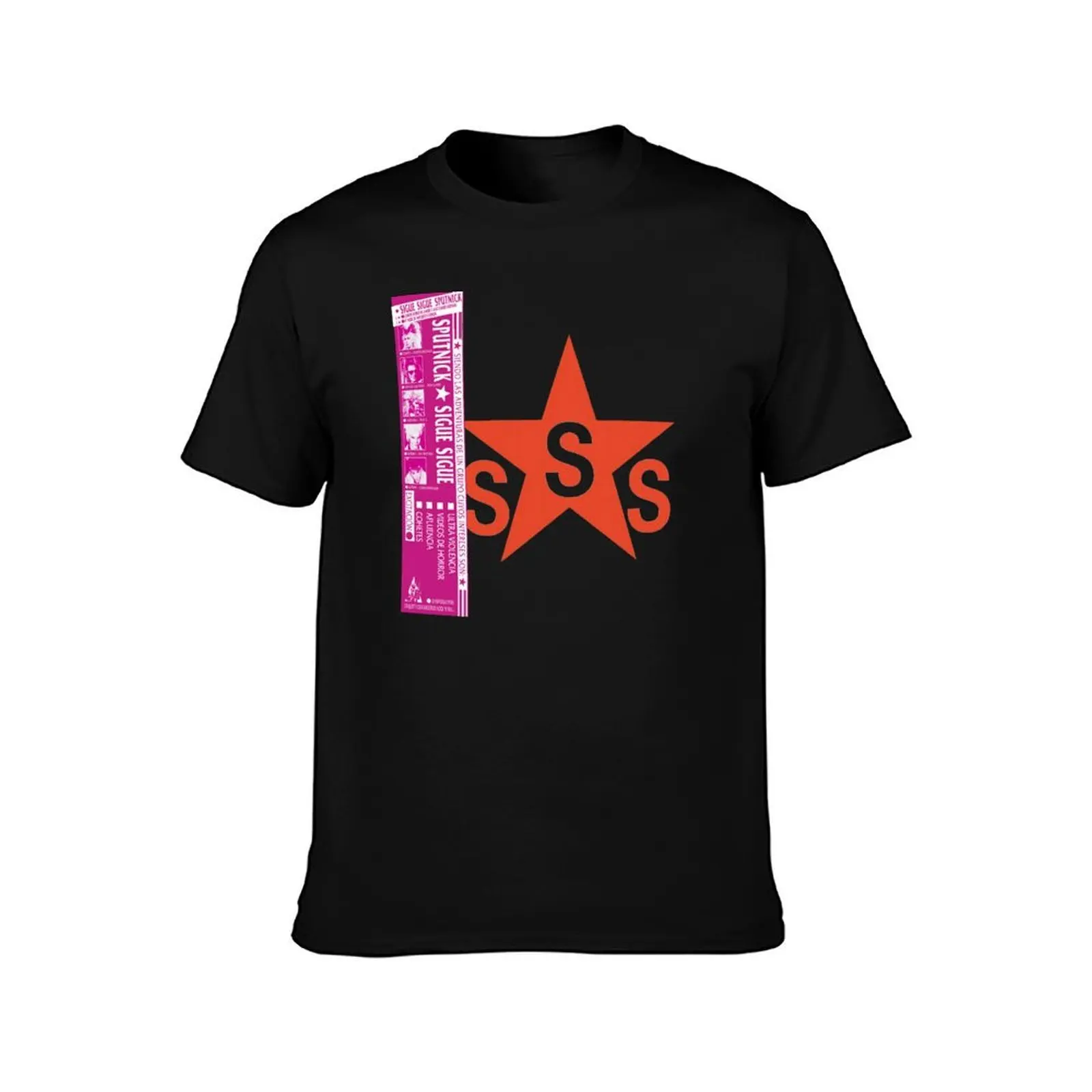 Sigue Sigue Sputnik - Love Missile (Spanish) T-Shirt Anti-Fade Casual Tee Shirt