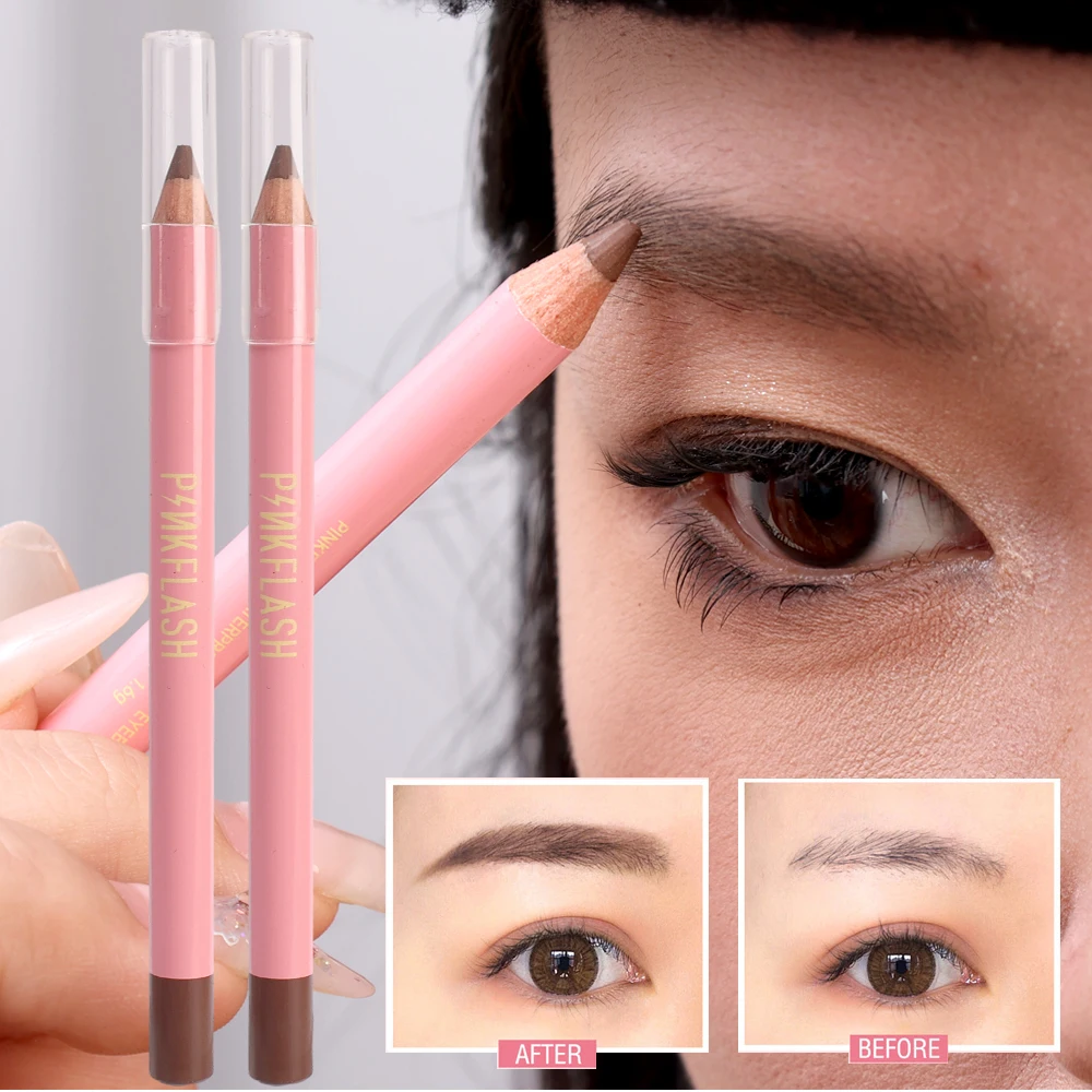 4pcs Eye Brow ดินสอกันน้ํา Professional Women Eye แต่งหน้าปากกาง่ายสีธรรมชาติสีดําสีน้ําตาลเครื่องสําอางค์ความงามเครื่องมือคิ้ว