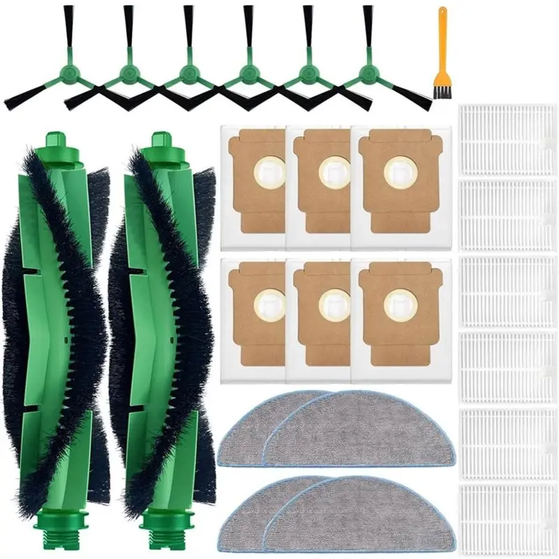 B82B-2 Roller Brushes 6 Filters Essential Vacuum Cleaner For Irobot For ROOMBA Parts Replacement Roller Brushes