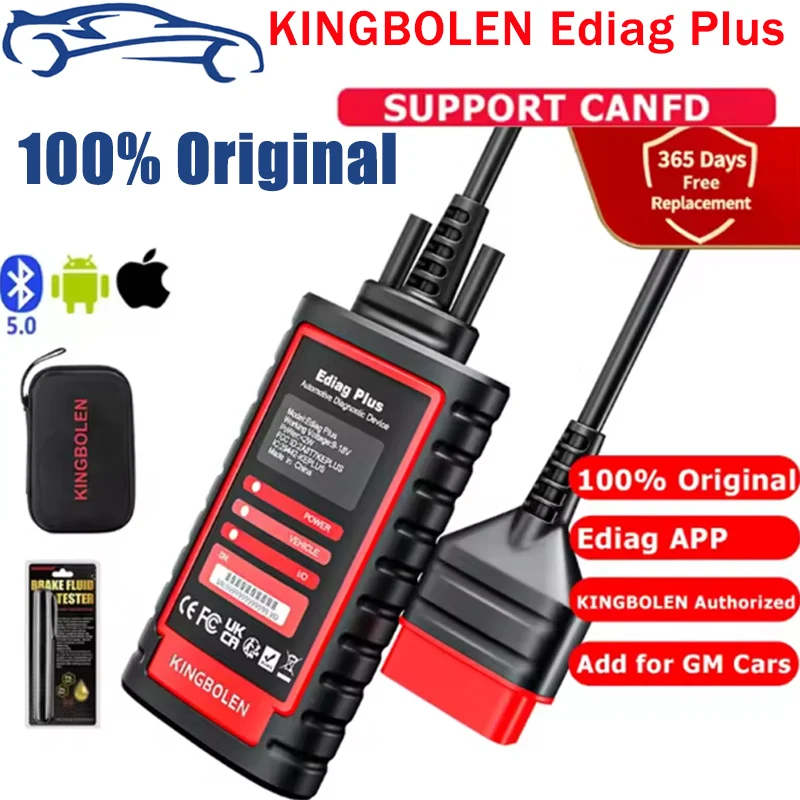 KINGBOLEN Ediag Plus Thinkdiag2 Full System Diagnostic Tools Support CANFD Protocol ECU Coding Active Test 1 Year Free Update