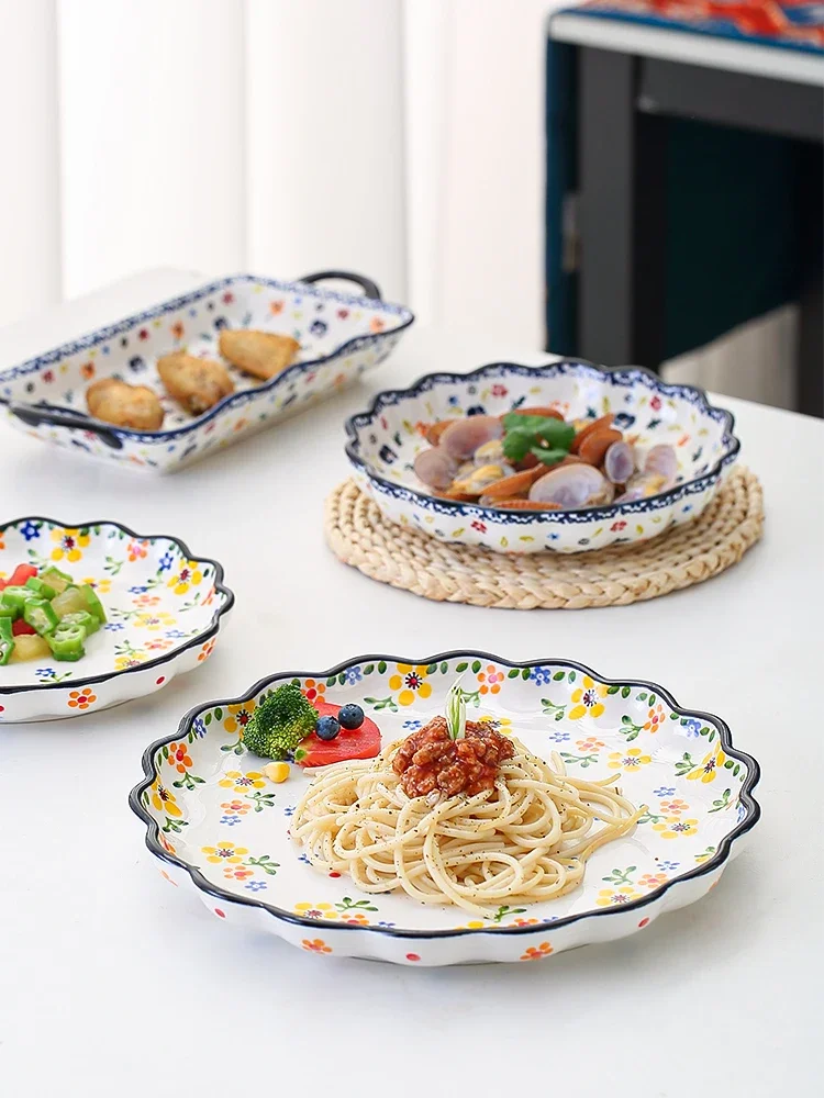 Dishes set home high-value ceramic tableware creative bowl chopsticks combination high-end dishes housewarming gift box